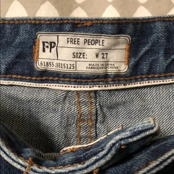 Free People High Waisted Denim Shorts - Picture 3 of 6
